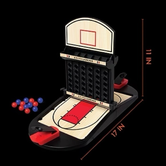 NWT Sharper Image Basketball Connect 4 Launcher 2 Player Table Game - Picture 5 of 8